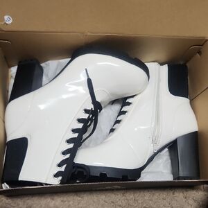 Stylish White Ankle Boots